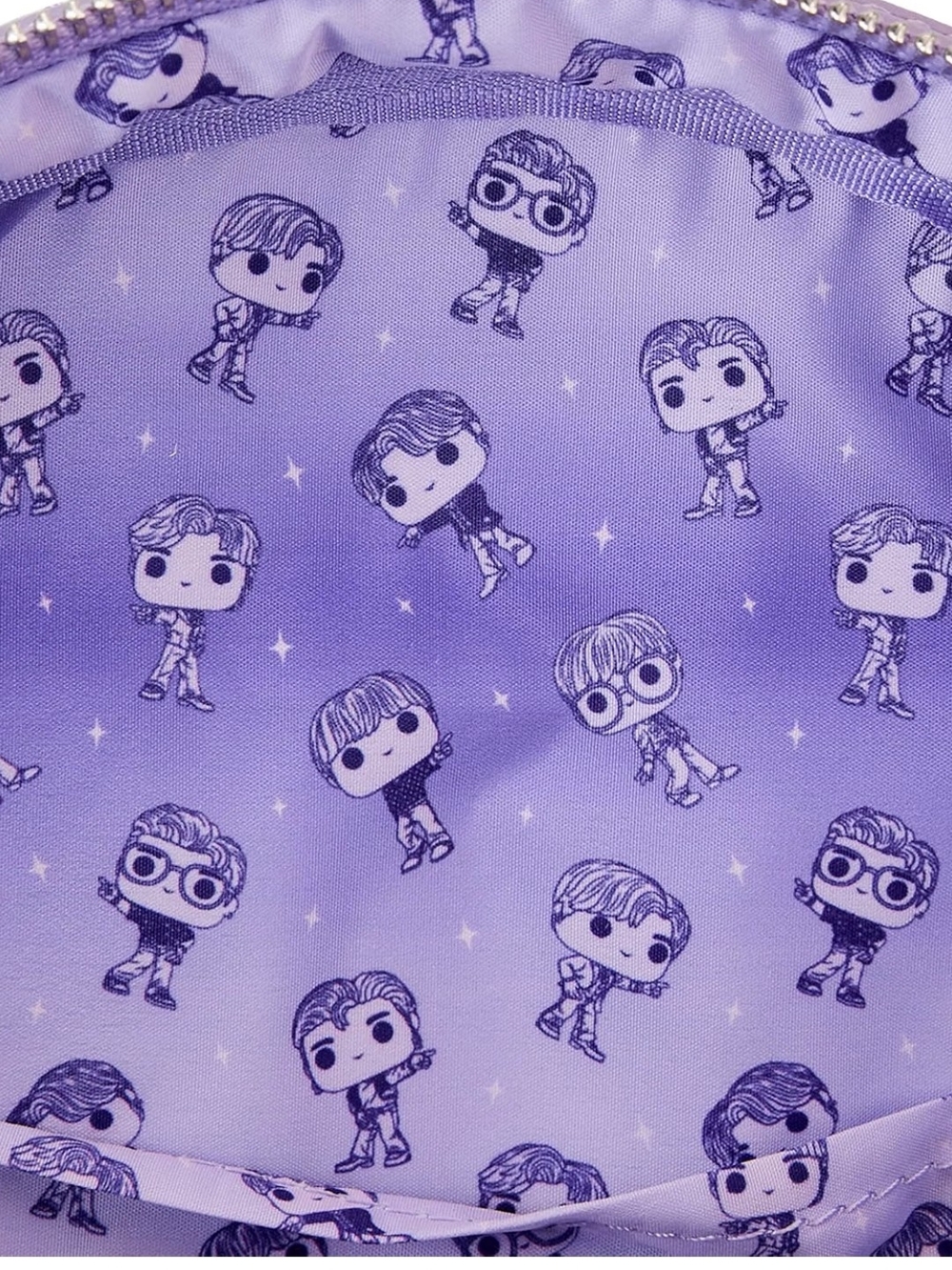 Loungefly BTS Logo Iridescent Purple Mini Backpack - Picture 2 of 8